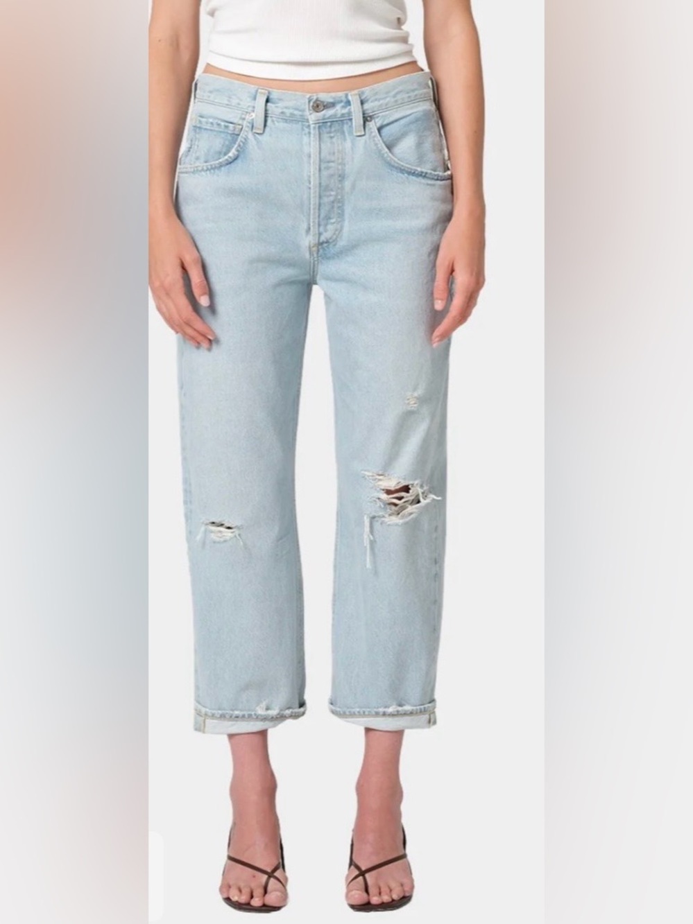 Citizens of Humanity Dahlia Bow Leg Baby Roll Size 27 NWT